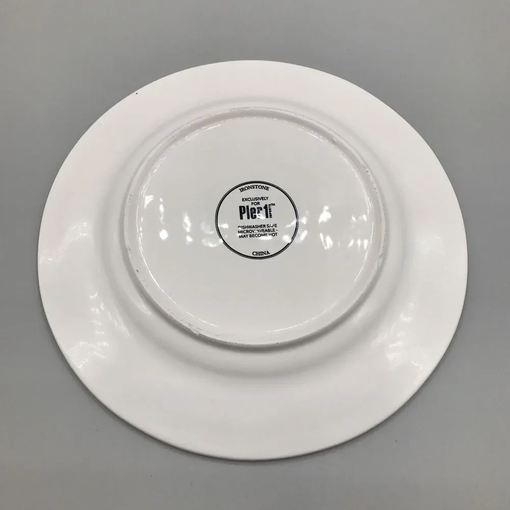 Pier 1 Exclusive FALL HALLOWEEN CAT IN PUMPKIN Salad Plate‎ SO CUTE